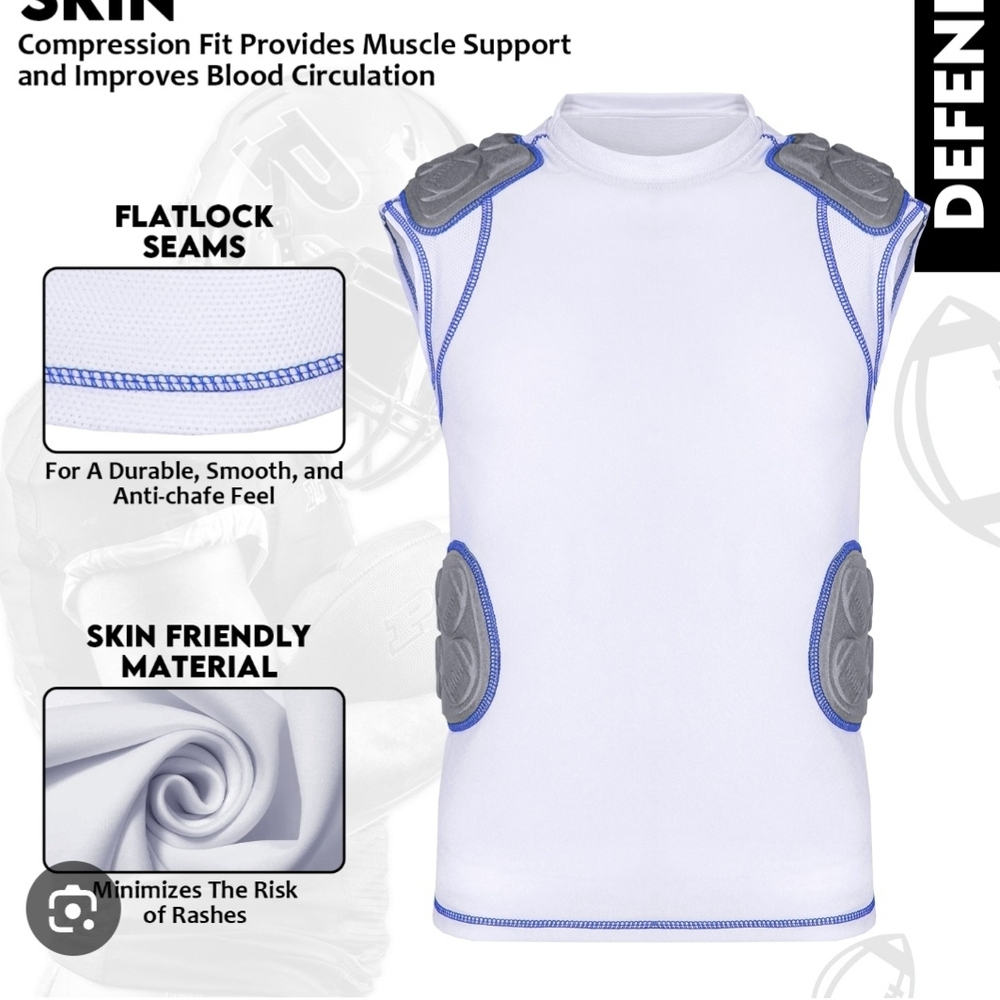 EXXACT SPORTS Kids Compression Shirt/Protective Under Garment, 2